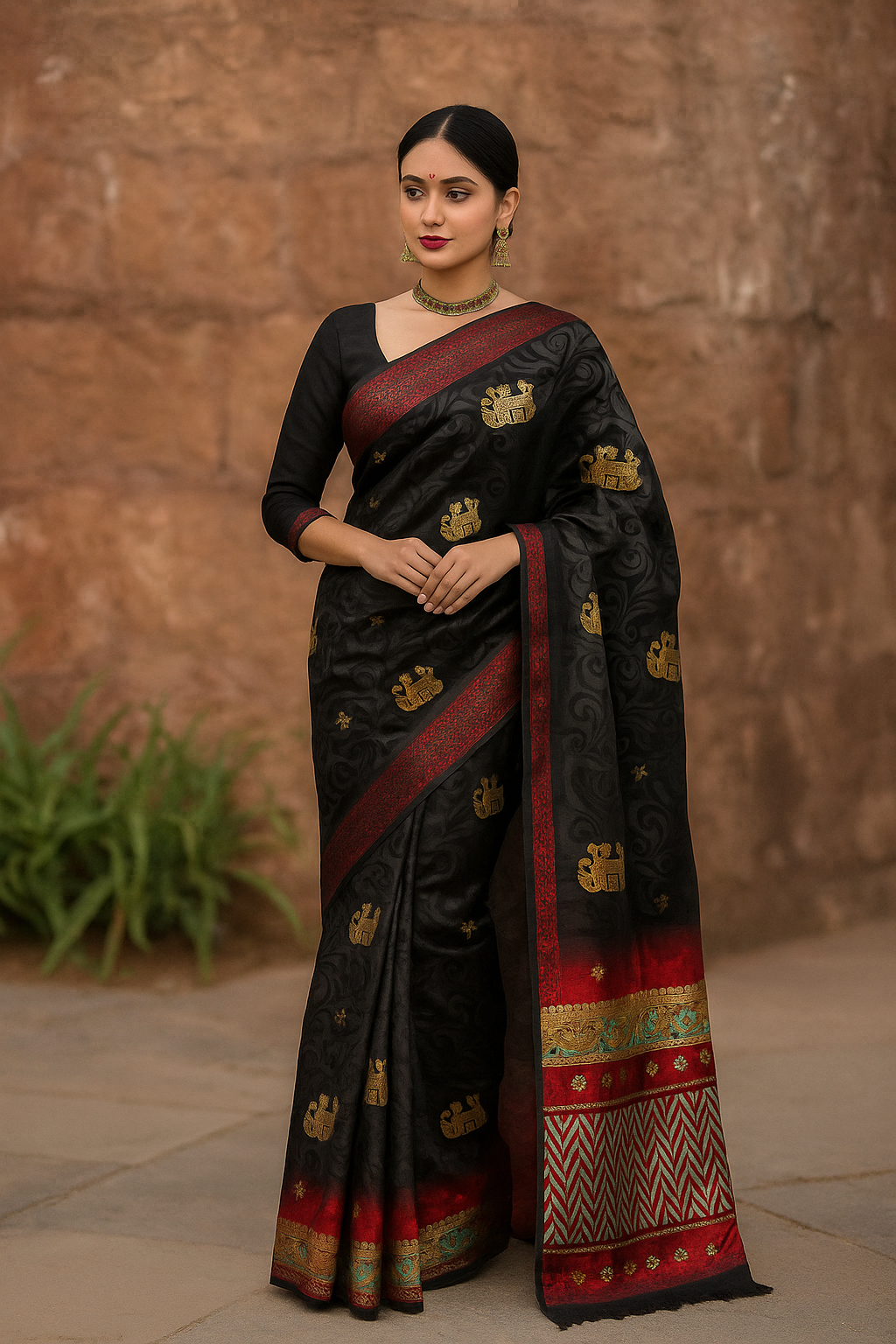 Pashmina Touch Soft Silk Saree