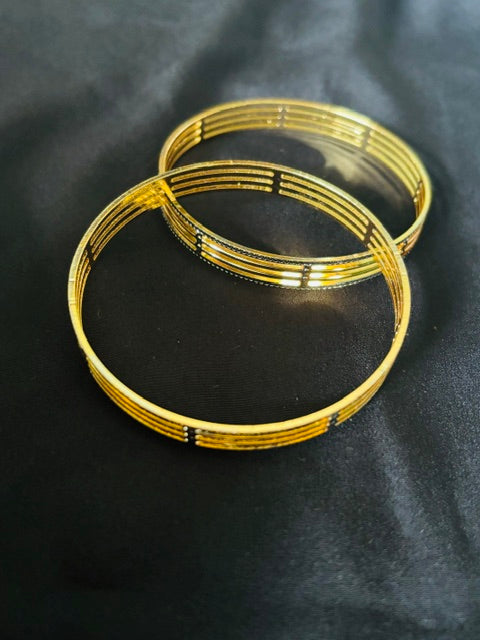 1 Gram Gold Bangle – Anti-Tarnish Finish  Size 2x4